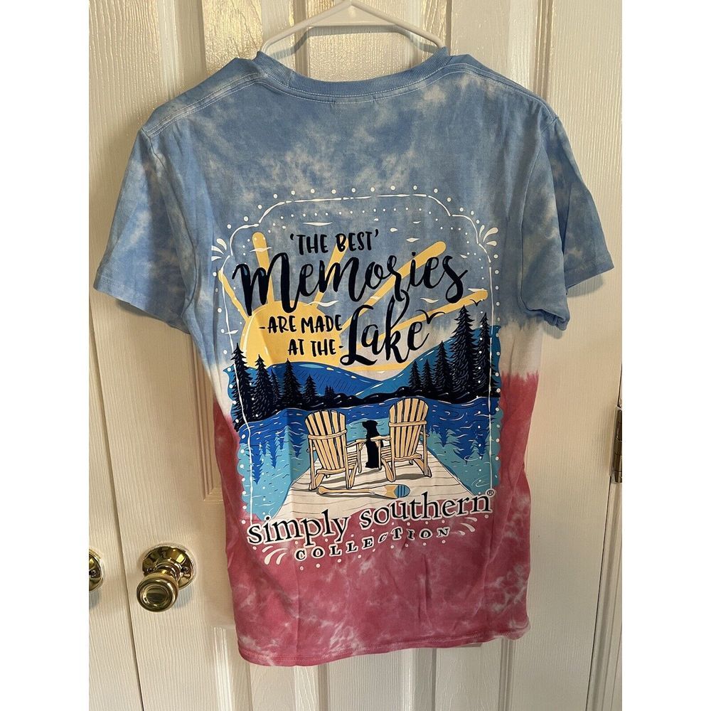 Simply Southern‎ Womens Ombre Lake Cotton Tee